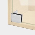 Miniatyrbild 4 av 5: 4-pack glasdörrsgångjärn glas skåpdörrsgångjärn glas vinskåpsgångjärn glas displaygångjärn-l