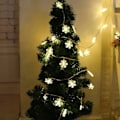 Miniatyrbilde 6 av 8: Julepynt Snøflak Lyslenke Juleranse Holid Warm White