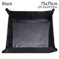 Planteringsmatta för trädgårdsplatta black 75x75cm