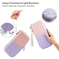 Miniatyrbilde 3 av 5: Etui til Nintendo Switch/Switch OLED, KondaTech fargerikt Switch bæreveske, beskytt Switch-konsollen, oppbevar 10 spillkort (rosa + lilla)