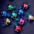 Miniatyrbillede 4 af 4: 9 LED Julelys Halskæde - 3 Lystilstande - Lysende Pære Halskæde Halloween Jul Familie Fester