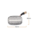 Miniatyrbillede 4 af 5: Dynamisk LED-Sidemarkerlys Blinklys til Celica T19 T20 23 Avensis Starlet Prius