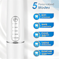 Miniatyrbilde 3 av 5: Elektrisk Tannrensersett Tannstenfjerner Flekkfjerner Tannrensesett 5 Moduser Oppladbar White Toothbrush