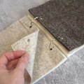 Miniatyrbillede 4 af 5: Tomt Stof Skitsebog, Unik Foldbar Design, Nem At Bære Skitsebogen, Til Tegninger, Skrivning -GSL gray