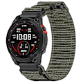 Miniatyrbilde 3 av 5: Nylon-reim med klistremerke for Garmin Fenix 7X/7X Pro/Instinct 2X/QuickFit 26 mm - Grå Grey Garmin Fenix 7X