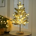 Miniatyrbilde 4 av 5: Juletrærlys med 50 LED-lys, 55 cm høy varm hvit julebordlampe, AA-batteri ikke inkludert Lys opp treet for julehjemfest