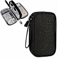Miniatyrbilde 1 av 5: Vanntett Oppbevaringsveske for Elektronisk Tilbehør - Bærbar Reiseveske for USB-minne, Harddisk, Hodetelefoner og Mer Black Single Layer