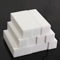 Miniatyrbild 5 av 5: 12 st vita buffer slipblockar filer korn manikyr nagelkonst tips verktyg standard