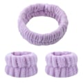 Pikkukuva 1 / 10: Spa-hiuspanta ja kasvopyyheranneke Purple