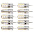 Miniatyrbild 2 av 5: G4 LED-lampor 1,5W AC220V 110LM, 10 st Bi Pin-bas Silikon Varmvitt 3000K, Ersättningslampor för landskapsbelysning