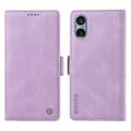 För Sony Xperia 5 V Läder Telefonfodral Vikbart Ställ Plånboksfodral Purple