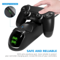 Miniatyrbilde 2 av 7: Dobbel ladestasjon for to PS4/PS4 Slim/PS4 Pro-kontrollere