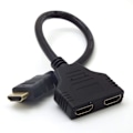 Miniatyrbillede 1 af 4: HDMI Splitter Adapter sort