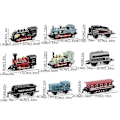 Miniatyrbillede 3 af 5: Mini Simulerings Damptog Træk-Tilbage Togmodel Diecasts Lokomotiv Legesæt Legetøj til Børn Drenge Piger blue