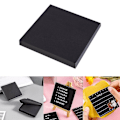 Miniatyrbillede 2 af 5: Sorte Sticky Notes, 10 stk. Simple Sticky Notes Markeringsflag Selvklæbende Memoblokke-K
