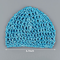 Miniatyrbilde 2 av 5: 3 stk Mesh Crochethårnett, Rayon Strikket Snood Hatt, Tykt Hårnett Snoods Dekorasjon For Nattesøvn