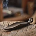 Miniatyrbillede 3 af 3: 9\" Længde Røgelsespindeholder med 3 Huller, Keramisk Røgelse Askefanger til Bordplader, Meditationsrum, Yoga, Hjem, Kontor