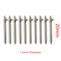 Miniatyrbillede 1 af 8: 10 stk./parti Ur Single Switch fjederstænger 20mm1.5mm Diameter