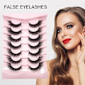 Miniatyrbilde 8 av 10: Fox Eye Lashes Cat Eye Lashes