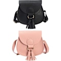 Miniatyrbillede 1 af 5: 2 stk. Crossbody tasker til små piger - prinsessehåndtasker med kvast