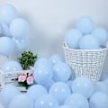 Miniatyrbillede 3 af 4: 100 stk. 10 tommer lyseblå balloner store fortykkede blå latex heliumballoner til fødselsdagspynt bryllupsreception forlovelsesfestartikler