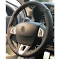 Miniatyrbild 2 av 5: Cardak svart konstläder rattöverdrag för Renault Mégane 3 2009-2014 Scenic 2010-2015 Fluence ZE 2009-2016