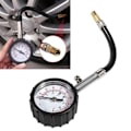 Miniatyrbild 1 av 4: 0-100Psi Lång slang Däcktrycksmätare Hög precision Lufttryckstestare Universal för bil motorcykel