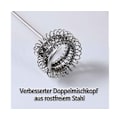 Miniatyrbild 3 av 6: Elektrisk mjölkskummare, USB-uppladdningsbar praktisk mjölkskummare, 3 justerbara hastigheter, rörlig visp för kaffe