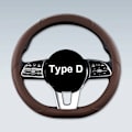 Miniatyrbild 1 av 6: Motocovers bil anti-halk läder rattöverdrag universell bil ratt skyddande överdrag mode stil 38cm rosa Type D coffee