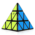 Miniatyrbild 1 av 6: Qiming S2 Pyraminx 3X3X3 Magnetisk Magisk Kub Speed Cube Pyramid Professionellt Pussel Fidget Leksaker Barnpresenter A-Black
