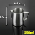 Miniatyrbild 1 av 2: Kaffeskumning 350 ml – Mjölkkanna i rostfritt stål, Latte Art-skumningskopp för kaffe, 150 350 600 ml