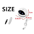 Miniatyrbild 2 av 4: Smuldammsugare för bord, Mini sladdlös dammsugare, USB-uppladdningsbar bärbar dammsamlare, för tangentbord, bil, soffa, matta