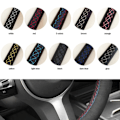 Miniatyrbild 6 av 6: Skräddarsydd rattöverdrag i mocka med handsydda flätor för Volkswagen Golf 7 GTI Golf R MK7 VW Polo GTI Scirocco 2015 2016 Style 5