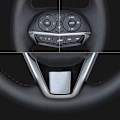 Miniatyrbild 3 av 6: Rattöverdrag i mikrofiberläder, halkfritt, originalfläta för Peugeot 206 2002-2006, biltillbehör