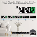 Miniatyrbild 4 av 6: 16\" LED Digital Väggklocka Stor Display Med Fjärrkontroll Stor Skärm Timer Nedräkningstimer Black