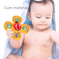 Miniatyrbild 3 av 4: 3 st Baby Sugkopp Leksaker, Sugkopp Leksaker Sugkopp Snurra Leksaker Tecknad Ocean Snurra Leksaker För Baby Koordination Leksaker