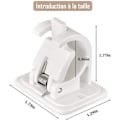 Miniatyrbild 3 av 4: Förpackning med 6 självhäftande väggfästen för gardinstång, handdukstång, ingen borrning krävs