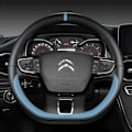 Miniatyrbild 5 av 6: D-formad rattöverdrag för Citroën C3 II III 2009 - 2019 2020 C3 Aircross 2017 2018 2019 2020 2021 Berlingo 3 C4 Picasso 2 RED