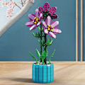 Miniatyrbild 4 av 6: 2023 Stadskreativitet Bukett Rhododendron Krukväxt Heminredning Byggklossar Tegelstenar Barnleksaker PURPLE