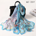 Miniatyrbild 1 av 4: Qis-237 Dam Gradient Blomma Georgette Sjal Elegant Bandana Sjal Hijab Solskydd