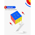 Miniatyrbild 4 av 6: Kubdisplayställ för smarta magnetiska 3X3X3 magiska pusselkubers roterande displayställ for smart cube