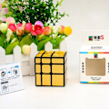 Miniatyrbild 1 av 6: Mfjs Mirror Cube 3X3 Magic Speed Cube Stickerless Professionell Fidget Leksak Spegel 3X3 Cubo Magico Pussel mirror golden