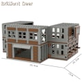 Miniatyrbild 1 av 6: Försvunna ruiner byggnader moc pubg militärbas diy scener byggklossar set delar för armé soldat figurer pojkar leksaker 682PCS