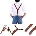 Miniatyrbild 4 av 4: Ebtools Clip-On Hängslen Vuxen Knappspännen Hängslen Justerbara Bälten Byxor Byxor Hängslen Elasticitetsrem