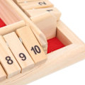 Miniatyrbild 4 av 4: Tärningsspel - Ej.Life - Stäng Lådan - Trä - 4 Sidor - 2 Till 4 Spelare Red flannel