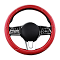 Miniatyrbild 6 av 6: Motocovers bil anti-halk läder rattöverdrag universell bil ratt skyddande överdrag mode stil 38cm rosa Type D peach