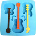 Miniatyrbild 1 av 5: Gitarrformad Isform Ny Silikon Isbitsform Gör-det-själv Isform Silikon Gitarr Isgaller