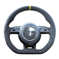 Miniatyrbild 3 av 6: Handsydda svarta mockarattöverdrag för Audi S1 8X S3 8V Sportback S4 B8 Avant S6 C7 S5 8T S7 G8 RS Q3 8U SQ5 8R style 3