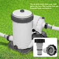 Miniatyrbild 4 av 4: 2-pack Poolslangsadapter, Intex Pooladapter, Poolkoppling, Inomhus För 1,5 Och 1,25 Anslutningar