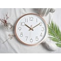 Miniatyrbild 5 av 5: Modern Tyst Väggklocka för Vardagsrum Kök Sovrum, Diameter 30.5Cm - Roséguld